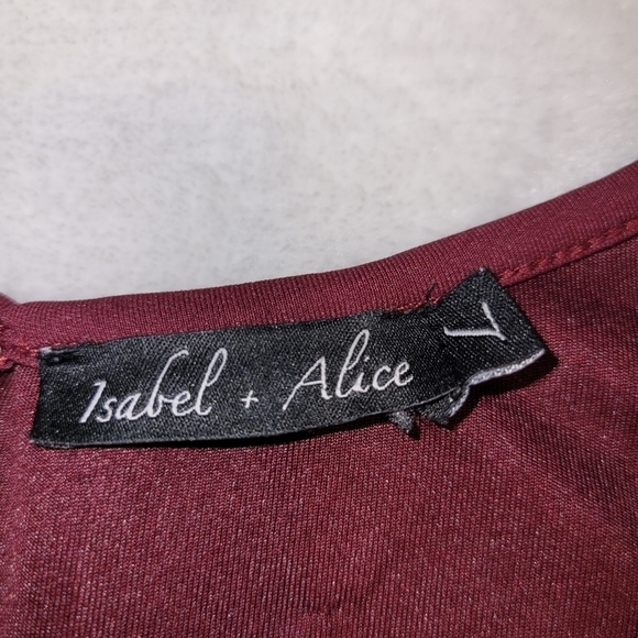 Elegant Burgundy and Black Sleeveless Dress - Picture 7 of 7